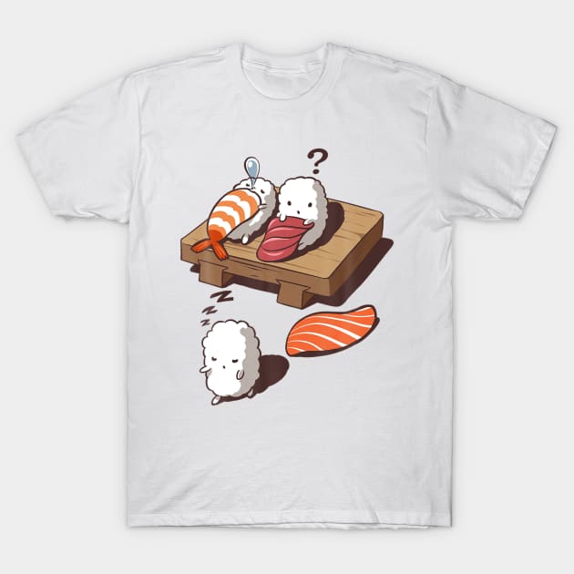 Sleep Walking Sushi Japanese Nice T-Shirt by ANGELA2-BRYANT